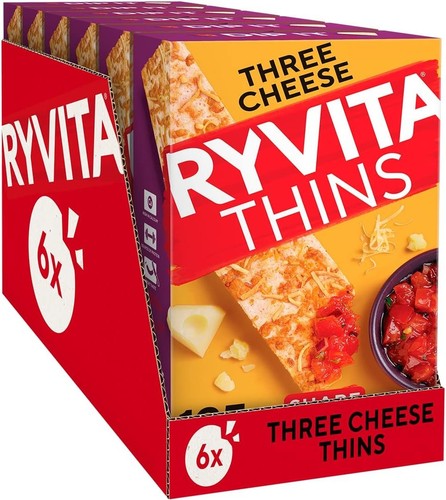 Ryvita three cheese thins - thins, |