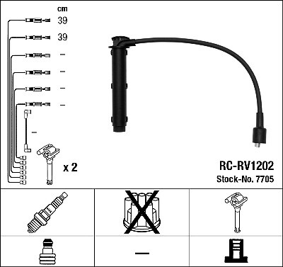 7705 ngk ignition cable kit - ngk,