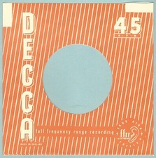 DECCA (orange stripey) - REPRODUCTION RECORD COMPANY SLEEVES - (pack of 10)
