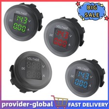 DC 12~24V Dual Digital LED Voltmeter Ammeter Amp Volt Gauge Meter Car Motorcycle