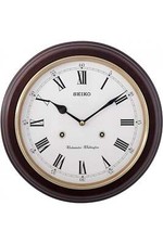 Seiko Wooden Station Wall Clock QXH202B