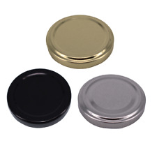 Nutley's 58mm Jam Jar Lids Airtight Vinegar Proof Twist Off: Silver