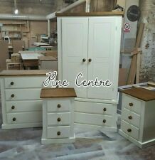 HANDMADE AYELSBURY NEXT (IVORY) (DARK OAK) 4 PIECE FURNITURE SET NOT FLAT-PACK!