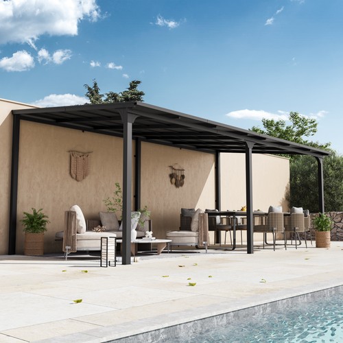 Wall mounted gazebo galvanized - wall,