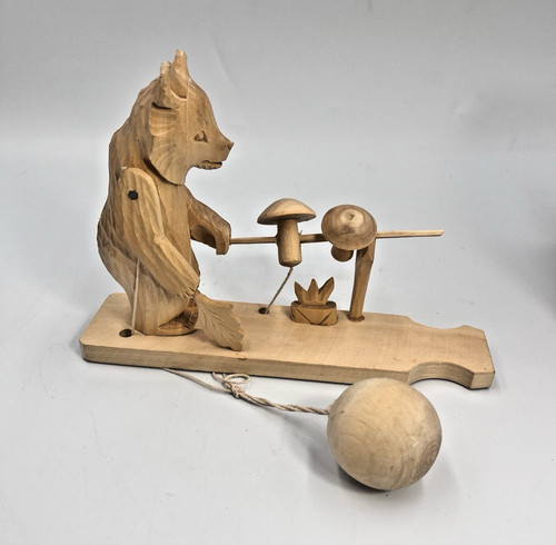 Russian toy bear roasting - toy,