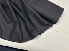 BLACK 100% Wool Serge material