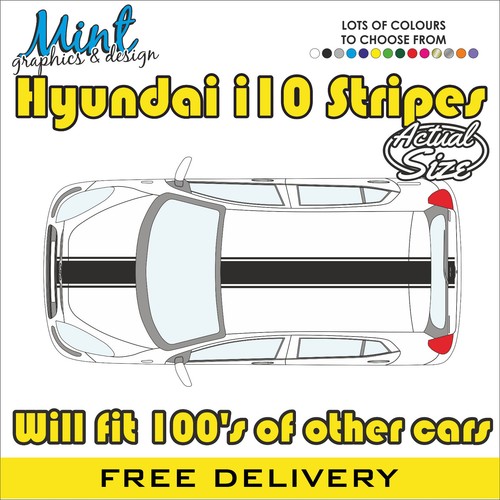 Hyundai i10 ott stripes - hyundai, fits
