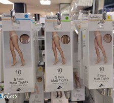 Primark Caramel 5 Pair Matt