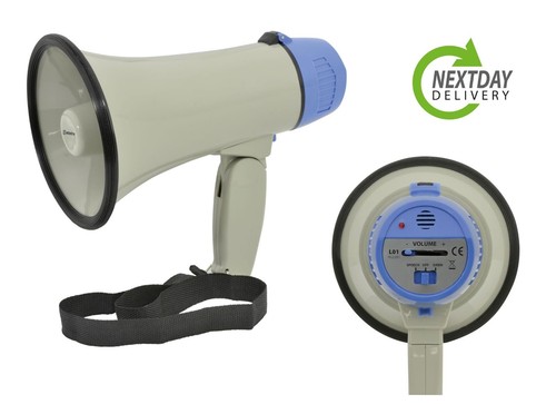 Portable megaphone with - with, siren
