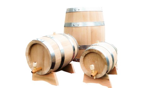 New solid oak barrels - new, barrels,wine