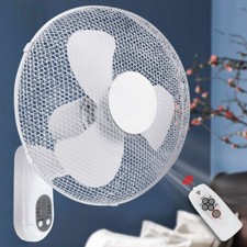 16 inch Oscillating Wall Fan Remote Control with Timer 3 Speed Tilt WALL001 16"