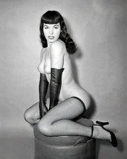 A Bettie Page Posing Without