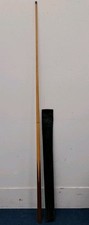 Vintage Pot Black Regent 2 piece snooker cue includes case