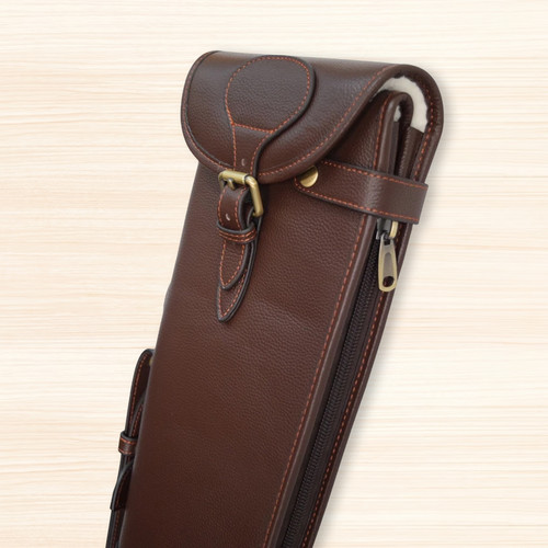 Tanned leather shotgun - tanned,