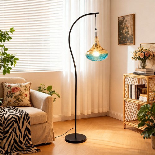 Ombre glass shade - ombre, floor