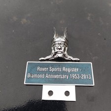 Rover Sports Register Diamond Anniversary 1953-2013 Viking Head Car Emblem Badge