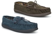 Mens Moccasin Slippers Mens