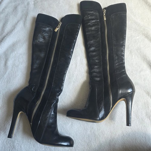 Dune london black leather - dune,