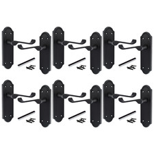 Door Handle Modern Scroll