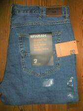 FARAH JEANS LIGHT WASH STRAIGHT FIT MENS DENIM LAST SIZE W46X34L, W46X32L