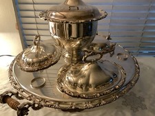 Vtg Bain Marie Silverplate