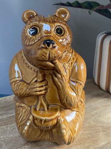 Vintage money box bear - money,