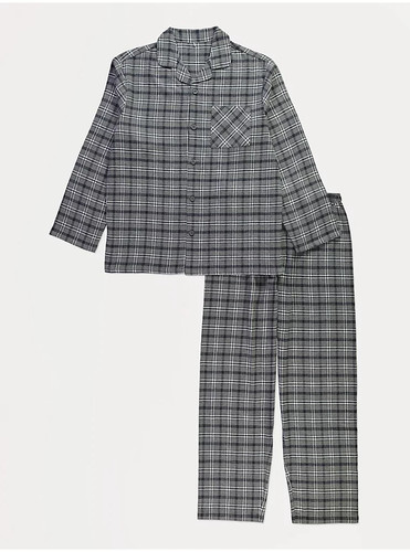 Men grey brushed cotton - men's,