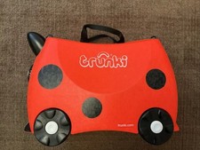 Trunki - Harley The Ladybird, Kids Pull Along Suitcase, Pre-owned, Good Cond