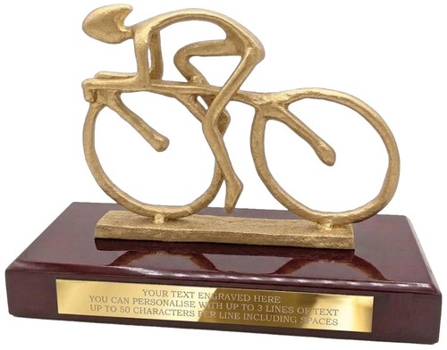 Personalised cycling trophy - personalised,