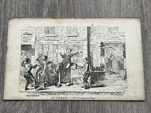 1836 george cruikshank print - ,