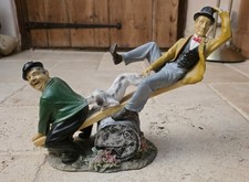 Laurel And Hardy Figurine With