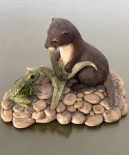 Ayres Otter And Frog Figurine