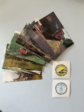 Rail Riders Stickers and Some Rail Postcards