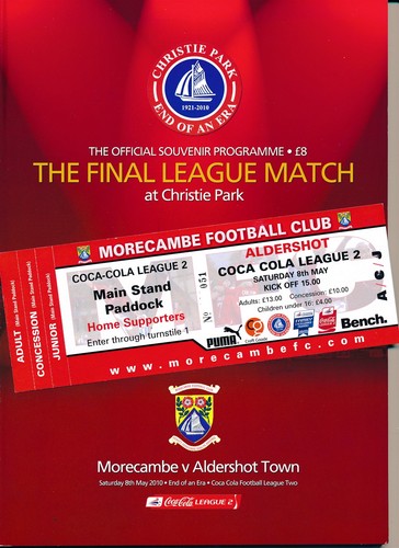 Morecambe aldershot - v,
