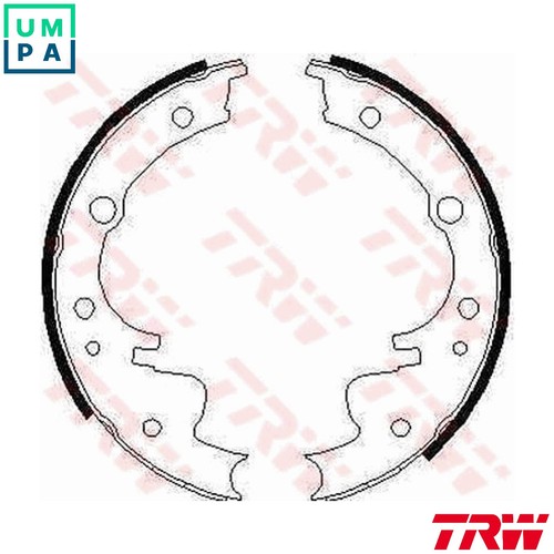 Brake shoe set gs6220 for - brake,