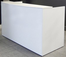 New 71" White Reception Office