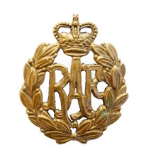 Royal Air Force Cap Badge Brass Metal