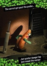 Violent Veg Greetings Card -