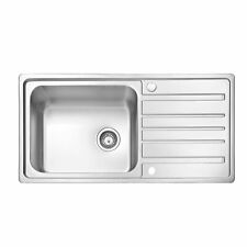 Scott & James - 1000 x 500 Superdeep 0.8mm Stainless Steel Sink 220mm deep - Gra