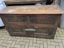 Very Old Oak Side Board