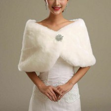 New Women's ivory Faux Fur