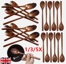 1-5 Pcs Wood Spoons Soup Eco