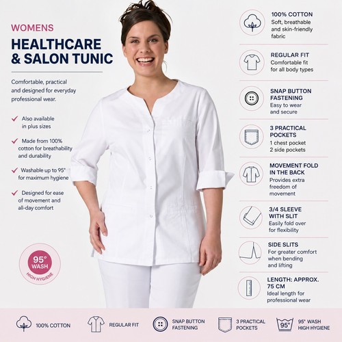 Womans salon nurses tunic - womans,