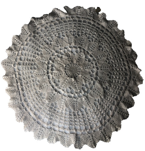 Fabric doily white - doily,