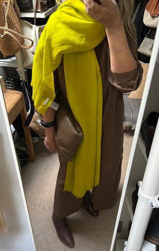 Jigsaw yellow wool silk blend - yellow,