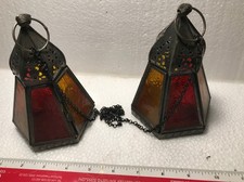 Pair Namaste Morroccon lanterns