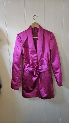 Zara fushia pink satin - zara,