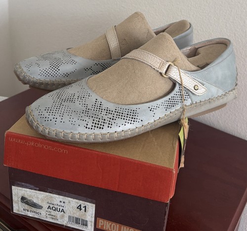 New poplins aqua leather - aqua,