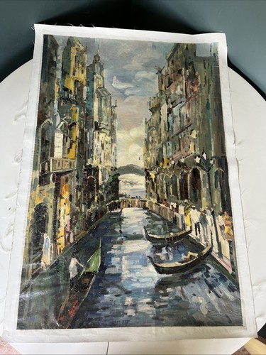 Large oil painting - painting, venice