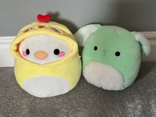 Squishmallow Chick from Claire’s Green Fluffy Bunny Approx 8 inches